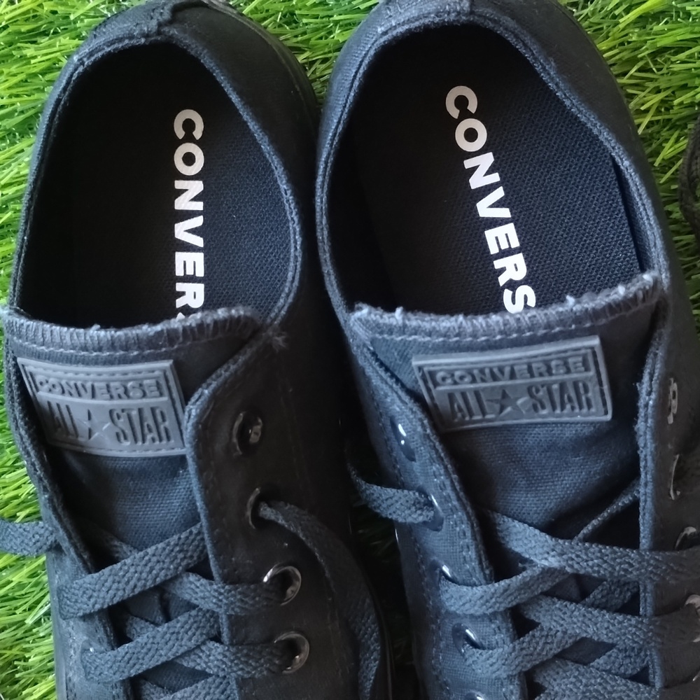 Converse All Star Chuck Taylor Black On Black Unisex M7 W9 - Picture 3 of 13